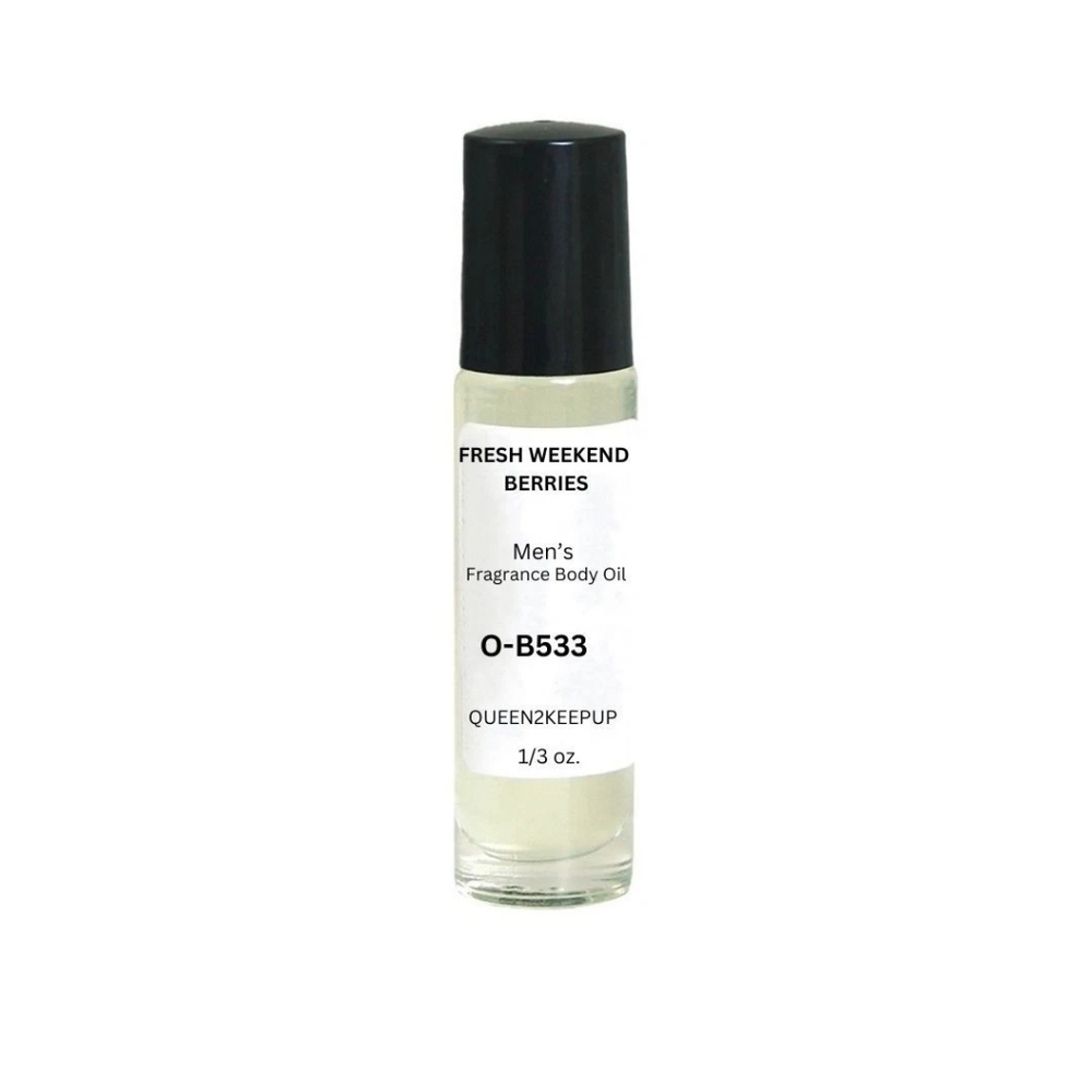 Fresh Weekend Berries (Men) Body Oil 10 ml Fragrance Pure Uncut 1/3 oz Roll-On